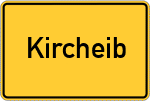 Place name sign Kircheib