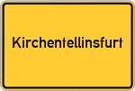 Place name sign Kirchentellinsfurt