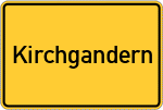 Place name sign Kirchgandern