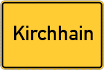 Place name sign Kirchhain