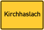 Place name sign Kirchhaslach