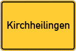 Place name sign Kirchheilingen
