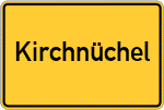 Place name sign Kirchnüchel