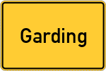 Place name sign Garding, Kirchspiel