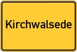 Place name sign Kirchwalsede