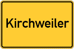 Place name sign Kirchweiler