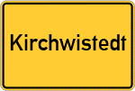 Place name sign Kirchwistedt