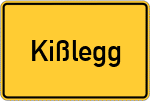 Place name sign Kißlegg
