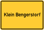 Place name sign Klein Bengerstorf