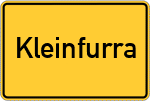 Place name sign Kleinfurra