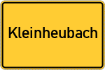 Place name sign Kleinheubach