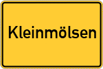 Place name sign Kleinmölsen
