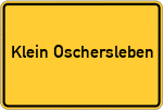 Place name sign Klein Oschersleben