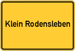 Place name sign Klein Rodensleben