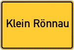 Place name sign Klein Rönnau