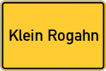 Place name sign Klein Rogahn
