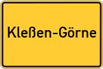 Place name sign Kleßen-Görne