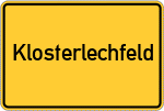 Place name sign Klosterlechfeld