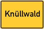 Place name sign Knüllwald