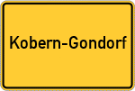 Place name sign Kobern-Gondorf