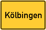 Place name sign Kölbingen
