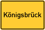 Place name sign Königsbrück