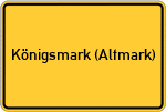 Place name sign Königsmark (Altmark)