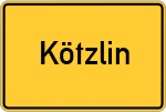 Place name sign Kötzlin