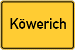 Place name sign Köwerich