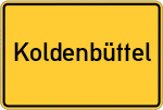 Place name sign Koldenbüttel