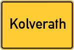 Place name sign Kolverath