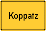 Place name sign Koppatz