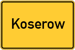 Place name sign Koserow