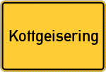 Place name sign Kottgeisering