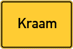 Place name sign Kraam