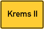 Place name sign Krems II