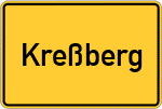 Place name sign Kreßberg