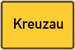 Place name sign Kreuzau