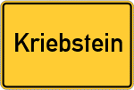 Place name sign Kriebstein