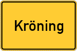 Place name sign Kröning