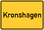 Place name sign Kronshagen