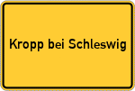 Place name sign Kropp bei Schleswig