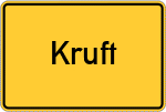 Place name sign Kruft