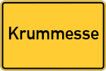 Place name sign Krummesse