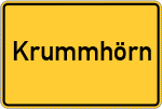 Place name sign Krummhörn