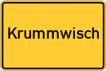 Place name sign Krummwisch