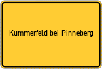 Place name sign Kummerfeld bei Pinneberg