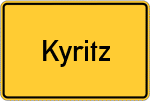 Place name sign Kyritz