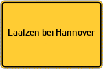 Place name sign Laatzen bei Hannover