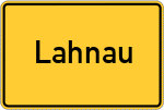 Place name sign Lahnau